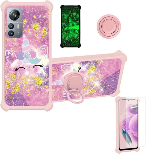 Vista 71 de jioeuinly JSF-DJS - Funda compatible con Nothing Phone 2a con protector de pantalla de vidrio templado, policarbonato duro + silicona suave, soporte
