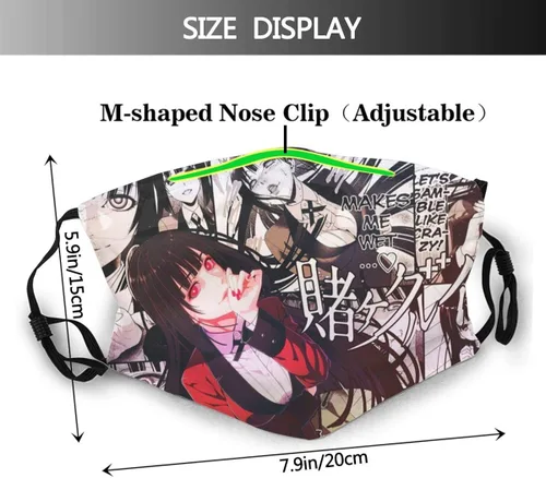 Vista 2 de Black Bull - Máscara facial para niño color azul marino para cosplay lavable