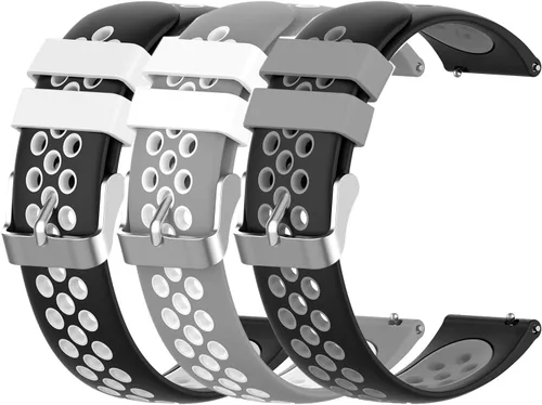Vista 11 de FitTurn Bandas de liberación rápida con agujero transpirable de 0.787 in compatibles con Garmin Approach S40/Forerunner 245 645 165