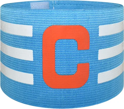 Vista 12 de Sports Captain C Arm Band for Team Training, Unisex Elastic Soccer Captain Armband Adjustable Outdoor Football Player Captain's ArmBands for Adult