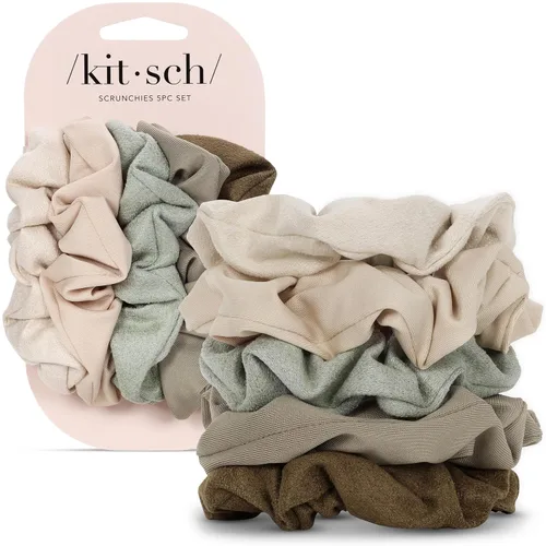 Vista 37 de Kitsch Coleteros de satén de almohada para mujer, color carbón y oro, 2 Dorado