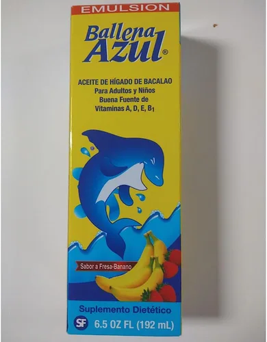 Vista 6 de Ballena Azul Aceite de Hígado de Hígado de Bacalao para Adultos y Niños, Aceite de Hígado de Bacalao para Adultos y Niños, Fuente de Vitaminas A, D