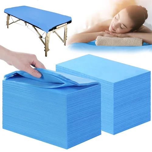 Vista 18 de Sábanas desechables 100 piezas 31" x 71" Sábanas para mesa de masaje de tela no tejida Funda para cama de SPA transpirable para masaje, belleza