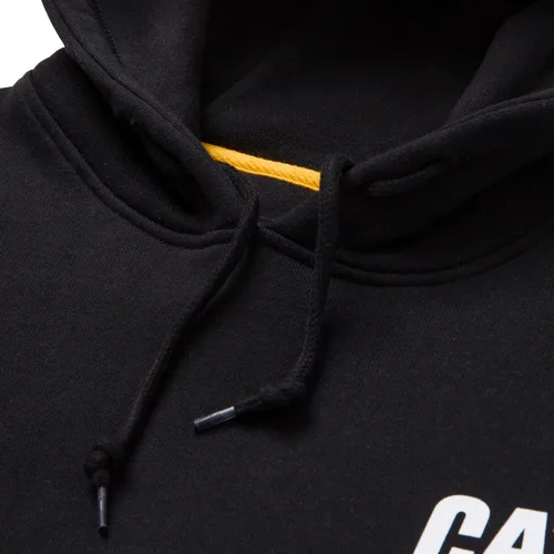 Vista 3 de CAT Workwear Sudadera con Capucha Caterpillar Trademark Banner para Hombre Negro