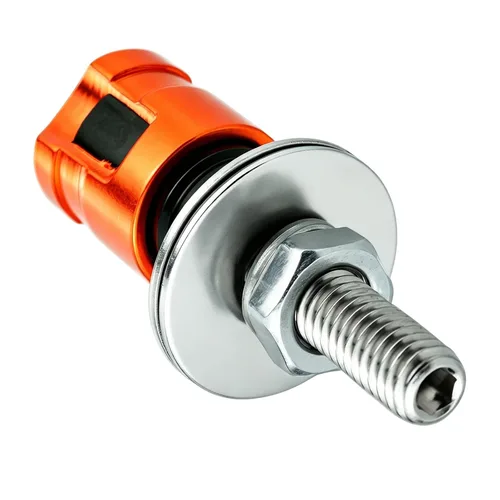 Vista 5 de Abfer Tornillos geniales para placa de matrícula del automóvil, pernos del marco de la placa de matrícula, accesorios decorativos, 4 piezas