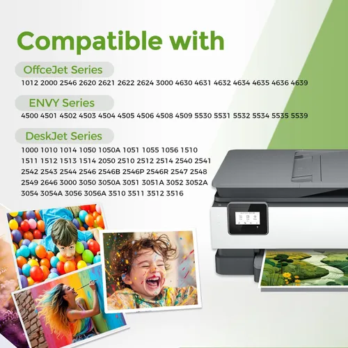 Vista 2 de Cartucho de tinta de color 61XL para HP 61 XL 61 Tinta de color para Envy 4500 4502 5534 5535 DeskJet 2512 3510 2542 2540 2544 3000 3050a 3052a 1055