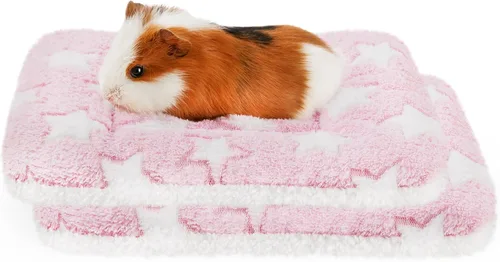 Vista 10 de Amakunft Tapete de cama lavable de conejillo de indias, 2 piezas, almohadilla de invierno de conejo para interiores, colchones cálidos de cama