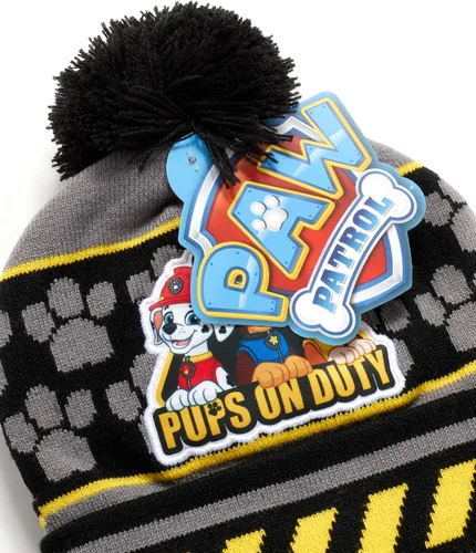 Vista 6 de Nickelodeon Paw Patrol - Conjunto de gorro y guantes de invierno para niños (edad 2-7)