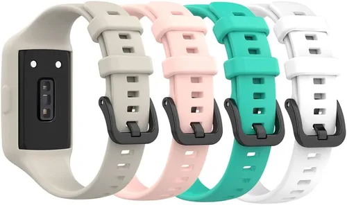 Vista 8 de Senter Correa de repuesto de goma suave de liberación rápida para Huawei Band 7 Smart Watch 10 pzas