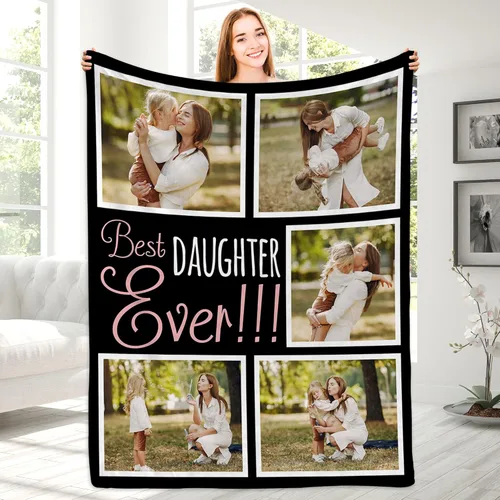 Vista 23 de Manta con fotos personalizada para novio, regalos del día de San Valentín, manta de fotos personalizada, regalos de novio de novia, regalos del día