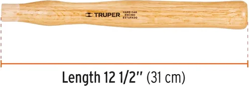 Vista 2 de Truper - Mango de repuesto de madera para martillo (modelo 15906 / MG-MD-4) Compatible with 2, 3, and 4 lb Sledge Hammers, Hardwood Mallet Handle