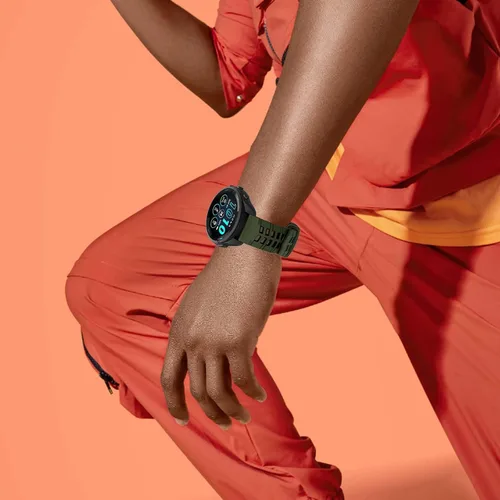 Vista 7 de ISABAKE Compatible con Garmin Vivoactive 4/Venu 2/Forerunner 255 265 Bandas, correa de silicona deportiva para Samsung Galaxy Watch 3 1.772 Verde