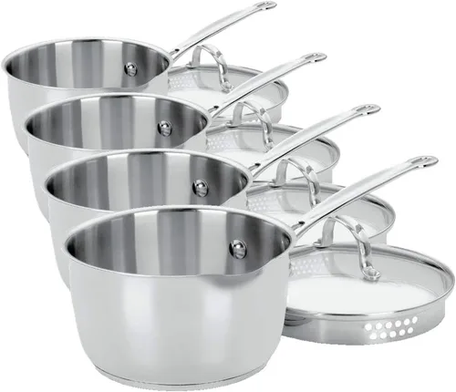 Vista 3 de Cuisinart 719-18P Chef's Classic - Cacerola de acero inoxidable de 2 cuartos con tapa, color plateado