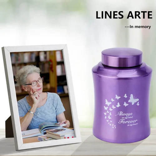 Vista 8 de Urnas de cremación grandes para cenizas humanas, madres adultas, grandes de 160 libras, color morado, para cenizas, para mujeres, madres, abuelas