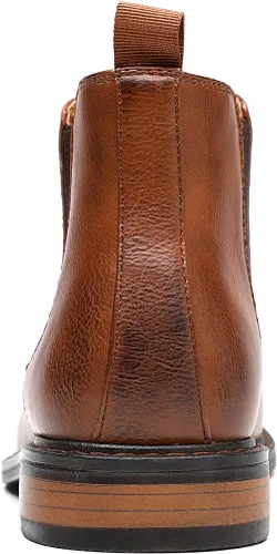 Vista 2 de DECARSDZ - Botas Chelsea para hombre, estilo casual, cómodas, sin cordones, botas de tobillo para hombre
