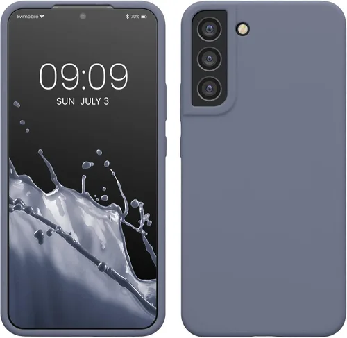 Vista 169 de kwmobile Funda compatible con Samsung Galaxy S9 - Funda de silicona TPU con acabado suave - Blue Reef
