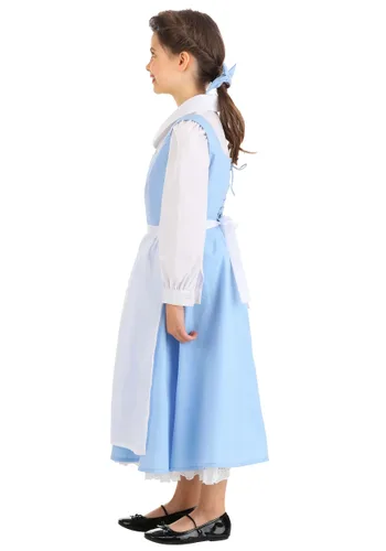 Vista 5 de Disfraz de Vestido Azul de Bella para Niños de La Bella y la Bestia de Disney Multicolor
