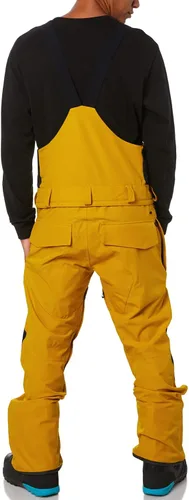 Vista 4 de Newffr Overol con peto de nieve para hombre, resistente al agua, aislado, impermeable, para esquí, snowboard