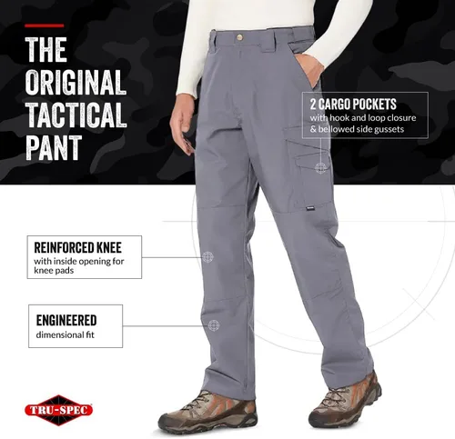 Vista 3 de Tru-Spec Pantalones tácticos originales de la serie 24-7 1469 para hombre, LAPD azul