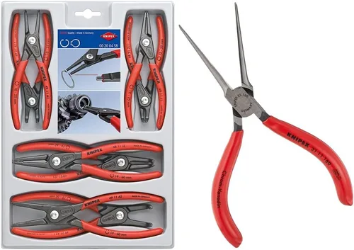 Vista 8 de Juego de alicates de precisión KNIPEX para anillos de retención 8 piezas + juego de alicates KNIPEX Cobra de combinación y punta de aguja 4 piezas