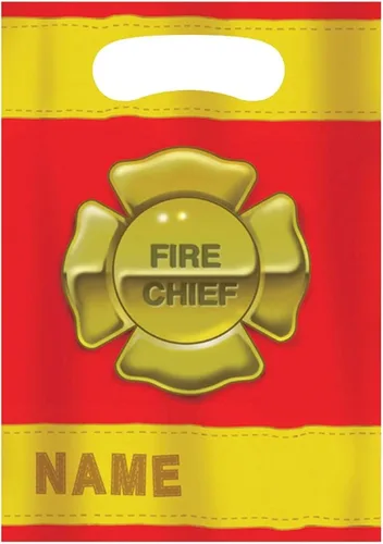 Vista 3 de Creative Converting 8 bolsas de botín de bomberos para fiestas