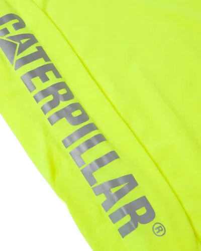 Vista 3 de Caterpillar Women's Plus Size Hi-vis UPF Hooded Banner LS Tee