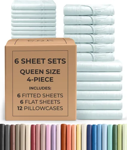 Vista 24 de Pack of 2, Twin Size 3 Piece Sheet Set - Breathable & Cooling - White