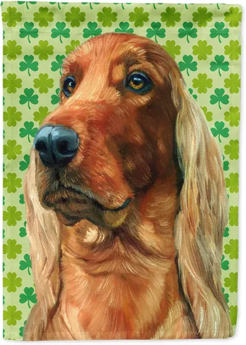 Vista 93 de Caroline's Treasures SS4442GF Affenpinscher Bandera de jardín con retrato de trébol del día de San Patricio para buzón, bandera decorativa