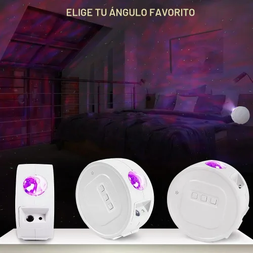 Vista 6 de Proyector de estrellas, proyector de galaxia, proyector de luz nocturna estrellada, proyector de tragaluz con nube de nebulosa LED, proyector