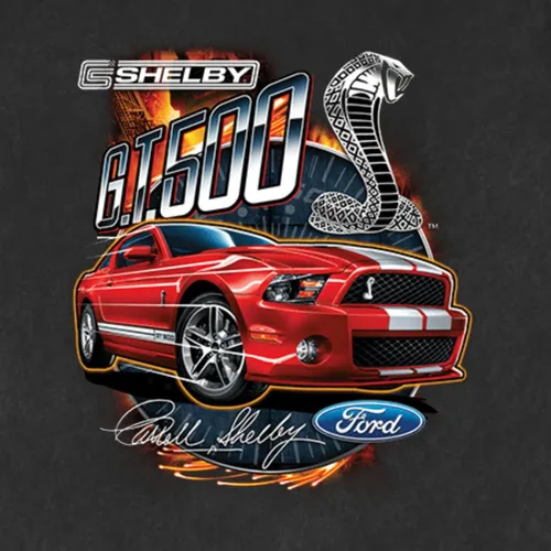 Vista 2 de Shelby GT500 Cobra - Camiseta oficial de Ford Motors Design Cars and Trucks para hombre