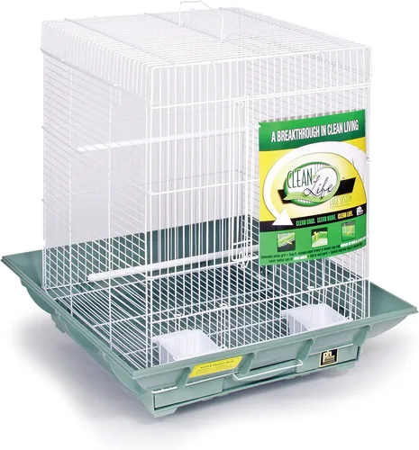 Vista 4 de Prevue Hendryx SP850B/B Clean Life - Jaula para cacatúas, color negro, 1/2