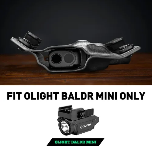 Vista 2 de WARRIORLAND Taurus G2C / G3C Olight Baldr Mini Holster OWB Kydex Made Optic Cut Ajuste: Taurus G2C / G3C / Millennium G2 PT111 / PT140 con BALDR