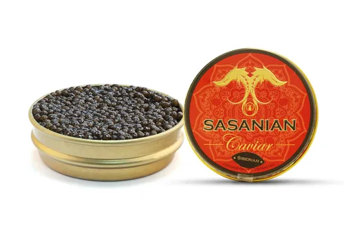 Vista 2 de Osetra siberiana de 1 oz + caja de regalo Royal Osetra de 1 oz - Cuchara de madre perla gratis