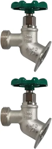 Vista 15 de XFITTING 1/2" hembra NPT x 3/4 GHT Sillcocks, GHT (manguera de jardín roscada) - latón 26-2-3 (1)