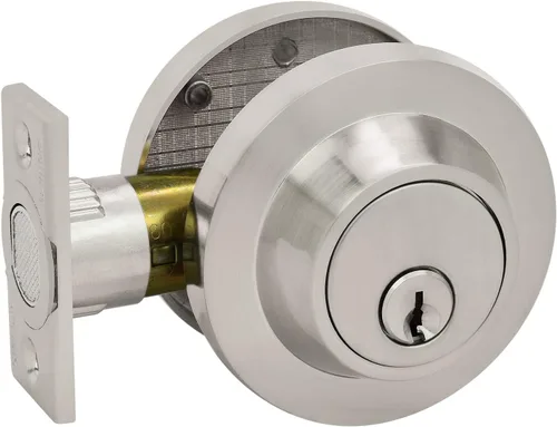 Vista 8 de Nuk3y Thor Series Slim Round Modern Contemporary (cerrojo de seguridad [cilindro único], negro mate)