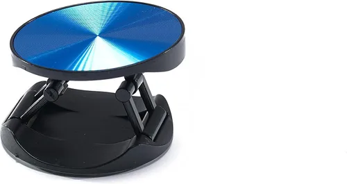 Vista 7 de Soporte de agarre para teléfono de dedo para iPhone y Samsung. Soporte de teléfono para enchufe de teléfono de escritorio (azul)