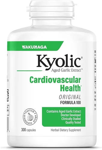Vista 12 de Cápsulas con extractos de ajo añejado Kyolic, fórmula 100 original cardiovascular, 10041, 1, 1 Supports Circulatory Function and Overall Heart