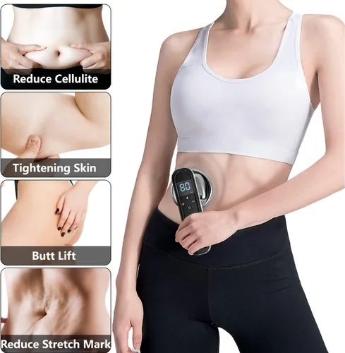 Vista 5 de Masajeador eléctrico para celulitis, masajeador corporal inalámbrico con múltiples modos, adecuado para abdomen, cintura, brazos, piernas y glúteos