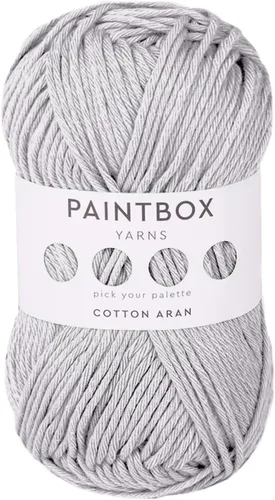 Vista 8 de Paintbox Yarns 100% algodón Aran, 50 g (1.76 oz), 85 m (93 yardas) - Lana blanca en cartón para crochet, tejer - Suave, ligera para suéter, ropa