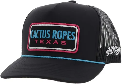 Vista 58 de HOOEY Adjustable Snapback Trucker Hat with Cactus Ropes Logo