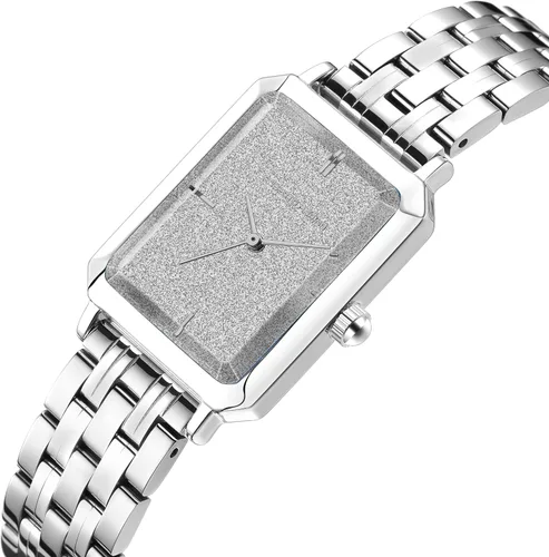 Vista 3 de Roberto Marino RM1982 Reloj de Lujo para Mujer Rectangular en Oro – Movimiento de Cuarzo Japonés, Diseño Vintage de Acero Inoxidable, Esfera RM1931