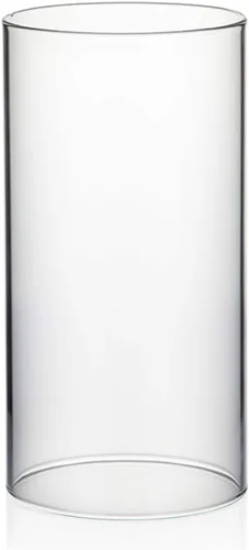 Vista 40 de WGVI Funda para portavelas Hurricane, ancho de 2 pulgadas, altura de 12 pulgadas, portavelas cilíndrico de vidrio transparente, tubo de chimenea