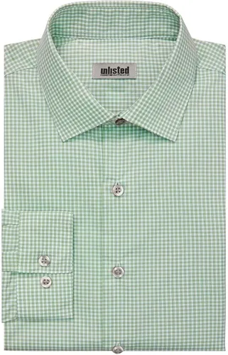 Vista 3 de Kenneth Cole Men's Dress Shirt Slim Fit Checks and Stripes (Patterned)