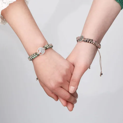 Vista 7 de Regalos para mujeres, pulseras para madre árbol de la vida, pulsera de cuentas para mamá, novio, madre, suegra, pulsera de piedra natural, pulseras