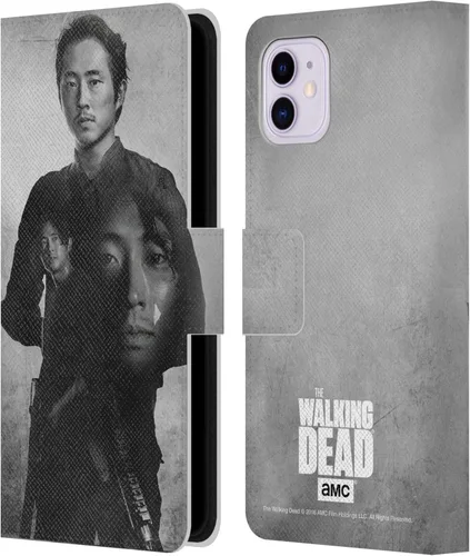 Vista 16 de Head Case Designs AMC - Funda de piel con licencia oficial de AMC The Walking Dead Abraham Double Exposure compatible con Apple iPhone 11