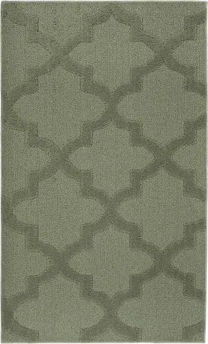 Vista 33 de Alfombra de Área Garland Rug Quatro Negra de 3' x 5' con Diseño de Enrejado Cut-Loop - Suave, Cómoda, Elegante y Económica en un Hermoso Color Negro