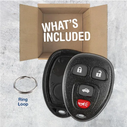 Vista 3 de KeylessOption Funda de Reemplazo para Llave con Control Remoto para 2006 2007 2008 2009 2010 2011 2012 2013 2014 2015 2016 Buick Cadillac Chevrolet