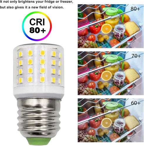 Vista 7 de Kei D34l AC100-265V 3.5W - Bombilla de repuesto para refrigerador Frigidaire 5304511738 para congelador, luz blanca diurna, 5000 K, paquete de 1