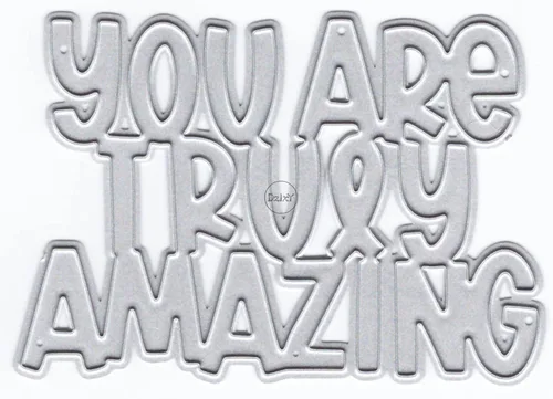 Vista 4 de DzIxY Amazing Words - Troqueles de corte de metal para hacer tarjetas, troquelados de papel en relieve, plantillas para máquina de álbumes