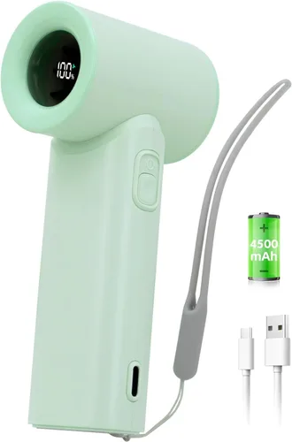 Vista 11 de Ventilador turbo portátil de mano de 17400 rpm, mini ventilador turbo de alta velocidad [15 horas de tiempo de enfriamiento máximo], 4500 mAh
